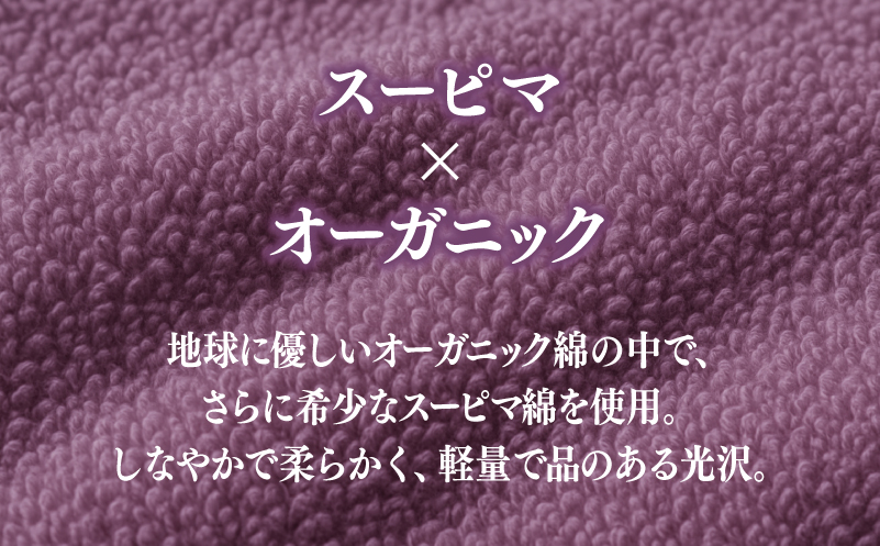 高級泉州タオル ラガマフィン フェイスタオル パープル 1枚 015B539