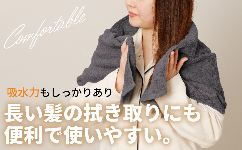 ミニバスタオル 5枚（ダークグレー）40cm×120cm 500匁 【国内製造 泉州タオル フェイスタオル 以上 バスタオル 未満 吸水 普段使い シンプル 日用品 家族 ファミリー】 015B592