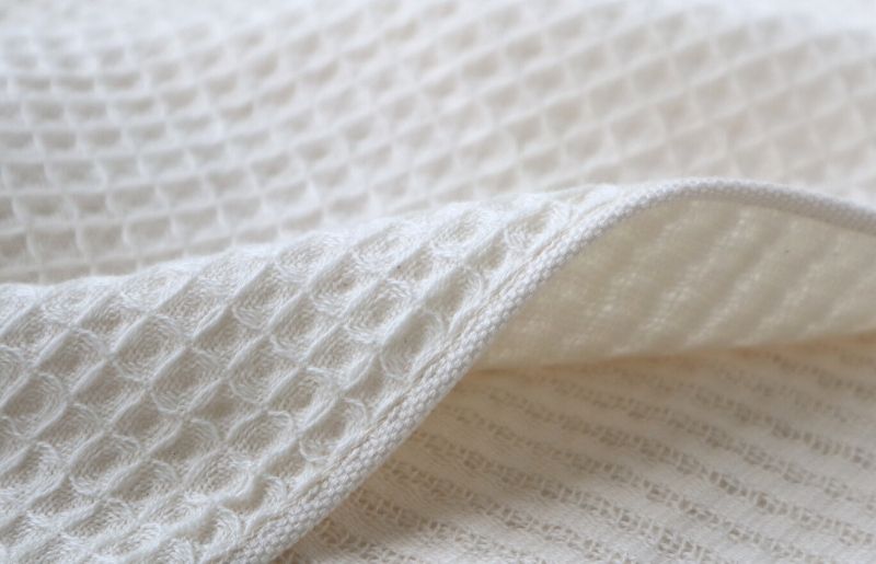 【オーガニックコットン100％】泉州南部織 ふんわりワッフルタオル 6枚セット G1966