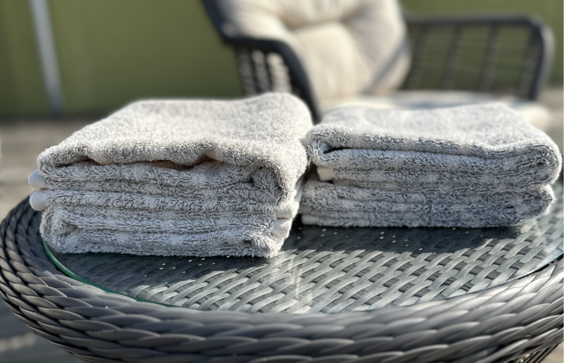 【THE EARTH TOWEL】４枚セットバスタオル／速乾泉州タオル（ブラウン）【泉州タオル 国産 吸水 普段使い シンプル 日用品】 020C291