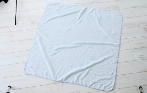 【高島屋選定品】泉州タオル おくるみ２枚（ブルー＆グリーン）【タオル 国産 シンプル 日用品 ベビー】 TTT0002