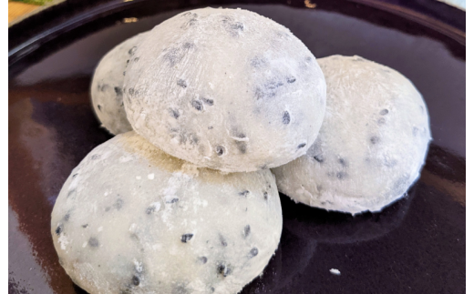 老舗の杵つきたて生丸餅 合計 約1.8kg 黒胡麻入り 099H4034