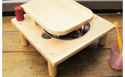 手作り木製ミニドレッサー&はみがきトレーニング 099H2187