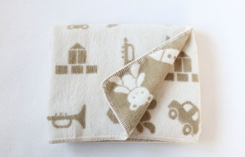 【オーガニックコットン100%】泉州南部織/あったか起毛ベビーブランケット＜スピード発送＞ G2024