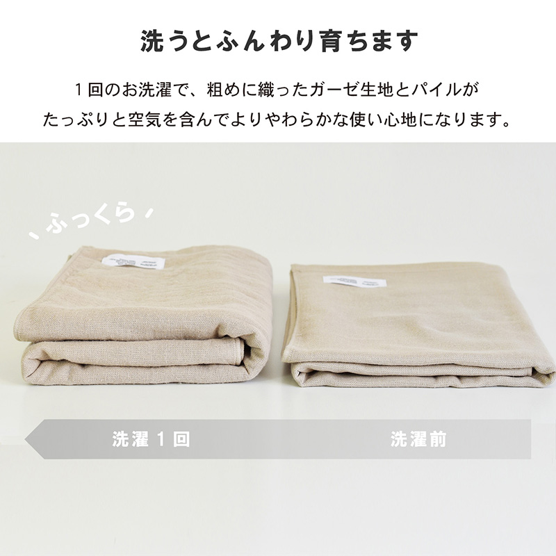 【スピード発送】カラーガーゼ フェイスタオル 7枚（オフホワイト） G2046