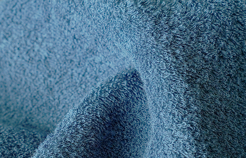 シルキータッチ フェイスタオル ブルー5枚 G2074