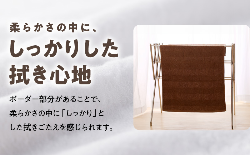 【TVで紹介！】ナチュレル 贅沢バスタオル 4枚（ブラウン系）【泉州タオル 国産 吸水 普段使い 無地 シンプル 日用品 家族 ファミリー】 010B664