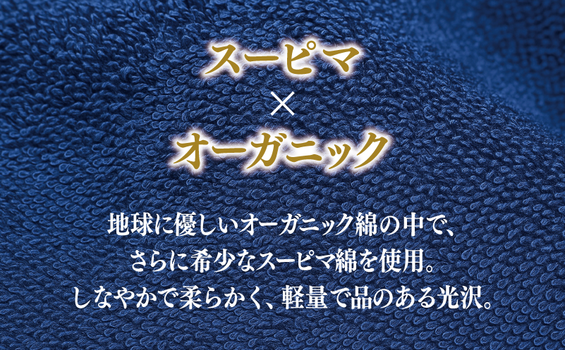 高級泉州タオル ラガマフィン バスタオル フェイスタオル ネイビー 合計6枚 3枚×2種【国産 日用品 上質 タオル 国内製造】 099H2478