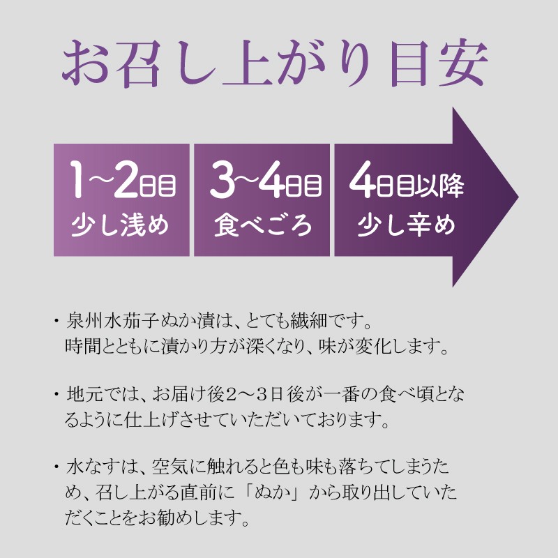 【先行予約】特選水なす浅漬け＆生なす 11個入り【食べ比べ 新鮮 野菜 泉佐野産 茄子 やさい 高評価 数量限定】 099H3540