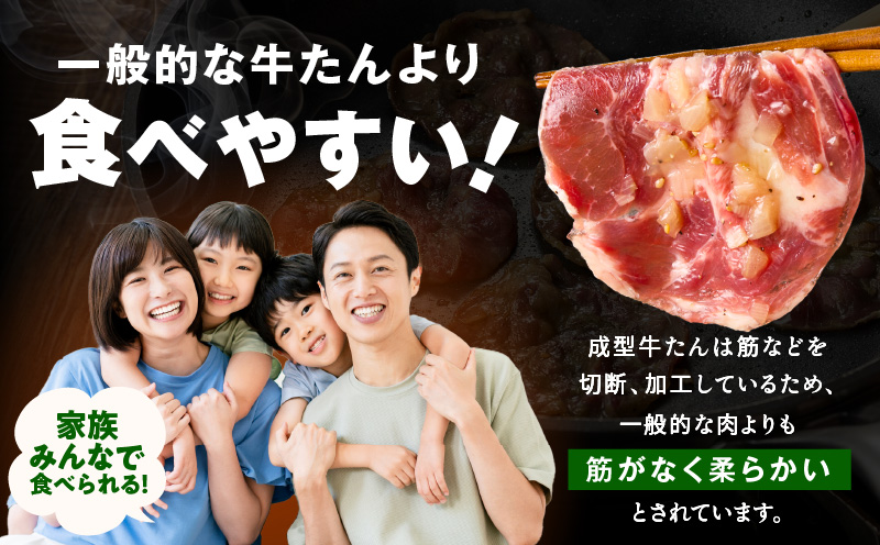 牛タン＆牛ハラミ お試し 1kg 焼肉セット【成型牛たん ハラミ 味付き 牛肉 やきにく BBQ 薄切り スライス 訳あり サイズ不揃い】 099H4049