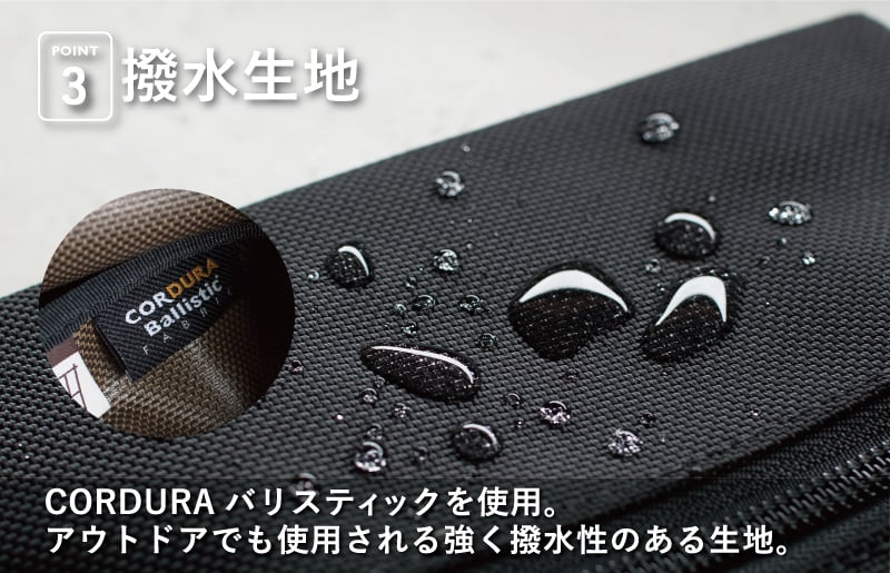 ハンドルポーチ ネイビー 撥水生地 G2821