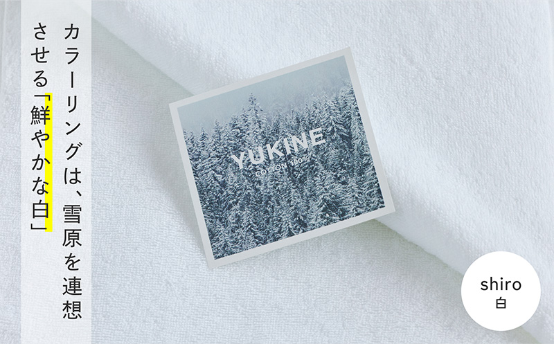 SHINTO TOWEL「ユキネ・フェイスタオル」shiro（白）3枚セット 【オーガニックコットン100% 国産 吸水 普段使い シンプル 日用品 家族 ファミリー】 099H3993-1