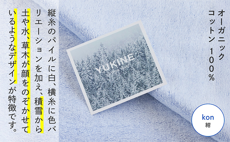 SHINTO TOWEL「ユキネ・ミニバスタオル」kon（紺）2枚セット 【オーガニックコットン100% 国産 吸水 普段使い シンプル 日用品 家族 ファミリー】 099H4003-1