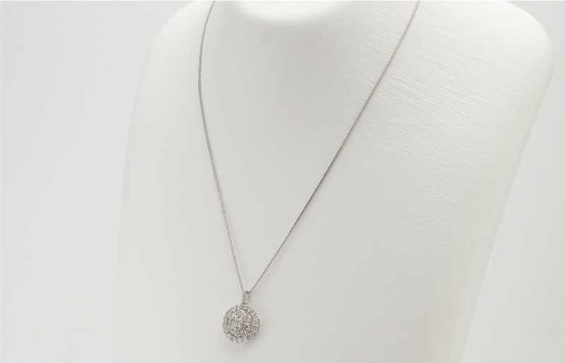 アルカンシェル プラチナダイヤペンダント（計 1.5ct）【鑑別書付き ジュエリー プレゼント ギフト ファッション アクセサリー 贈り物 贈答 お祝い 記念日】 J006-4