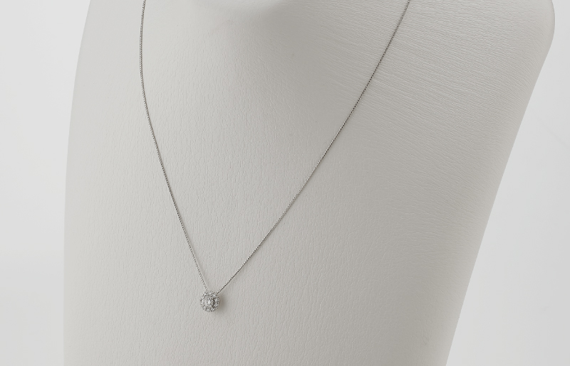 アルカンシェル プラチナ 中石ダイヤペンダント（計0.2ct）【鑑別書付き ジュエリー プレゼント ギフト ファッション アクセサリー 贈り物 贈答 お祝い 記念日】 J014-4