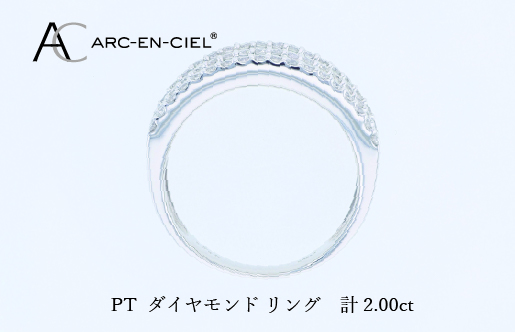ARC-EN-CIEL PTダイヤリング（計 2.0ct） J070
