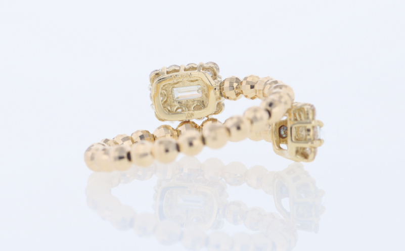 アルカンシェル18金ダイヤ形状記憶リング（計 0.52ct）【鑑別書付き ジュエリー プレゼント ギフト ファッション アクセサリー 贈り物 贈答 お祝い 記念日】 J093