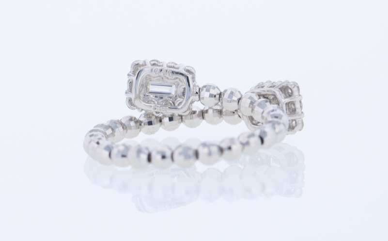 アルカンシェル PTダイヤ形状記憶リング（計 0.52ct）【鑑別書付き ジュエリー プレゼント ギフト ファッション アクセサリー 贈り物 贈答 お祝い 記念日】 J101