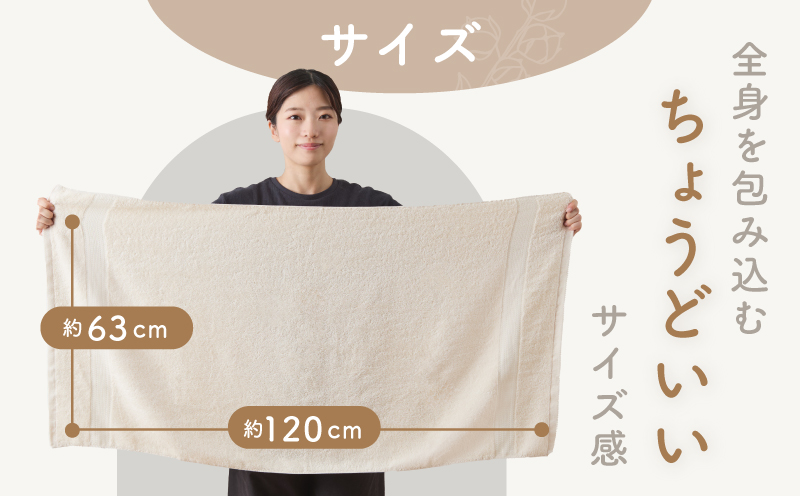 ナチュラル バスタオル 3枚セット【ホテル仕様 上質 厚手 吸水性 泉州タオル たおる ギフト 国産】 015B625