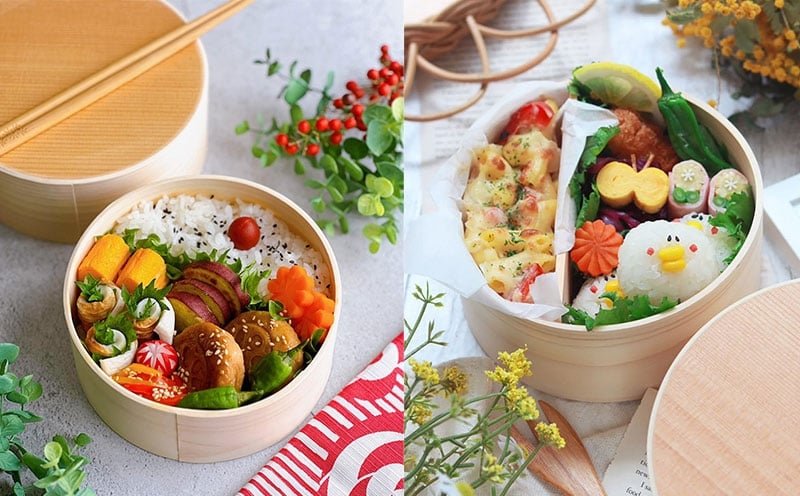 曲げわっぱ弁当箱 丸型 大 780cc 099H3582