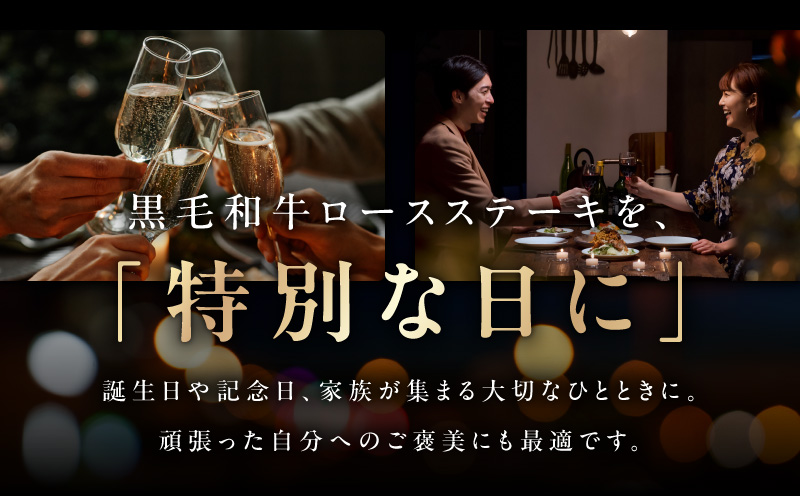 黒毛和牛 ロースステーキ 2枚 総量 500g【氷温熟成×極味付け 国産 牛肉 経産牛 すてーき 訳あり サイズ不揃い】  mrz0002