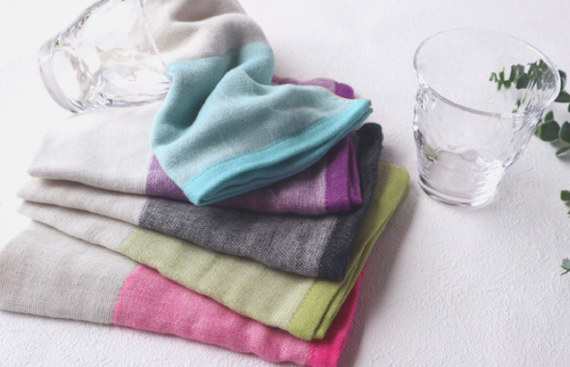 泉州南部織梅炭ふきん5枚セット G1896