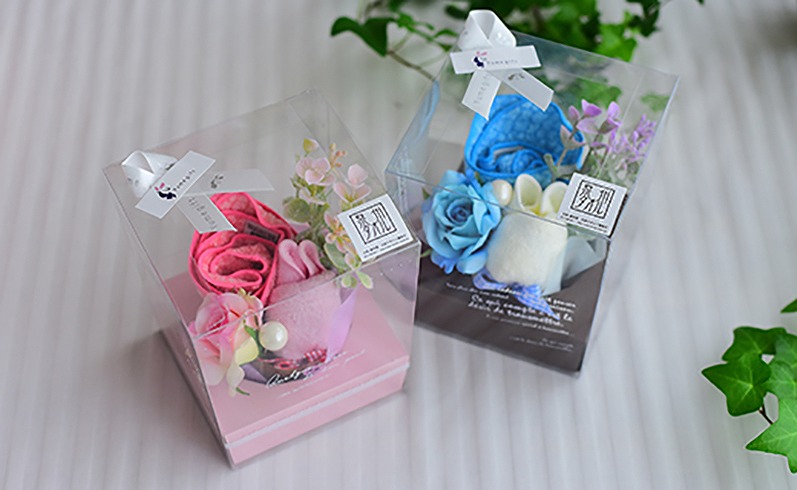 【スピード発送】泉州タオルフラワー　プチうさぎ G1248