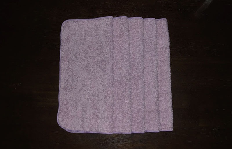 抗ウイルスミニハンカチ袋入 ラベンダー【泉州タオル 国産 普段使い シンプル 日用品】 005A093