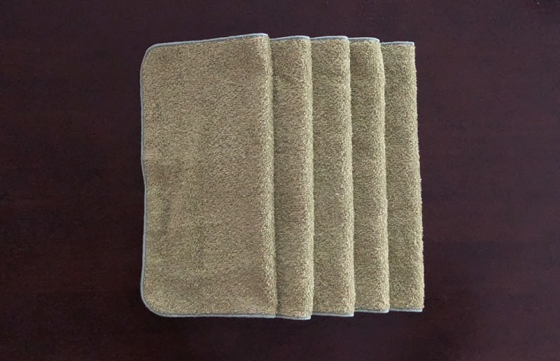 抗ウイルスミニハンカチ袋入 抹茶【泉州タオル 国産 普段使い シンプル 日用品】 005A094