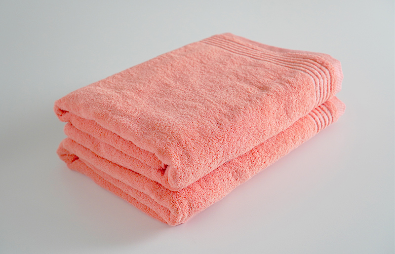 シルキータッチ バスタオル ピンク 2枚 G2052