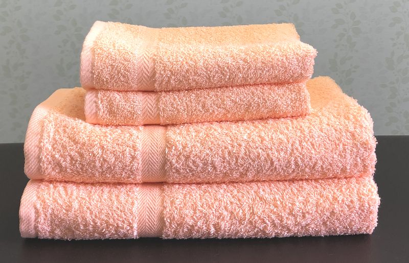 泉州タオルＪＯＹバス＆フェイス４枚セット（パンプキン）【泉州タオル 国産 吸水 普段使い 無地 シンプル 日用品 家族 ファミリー】 099H3650