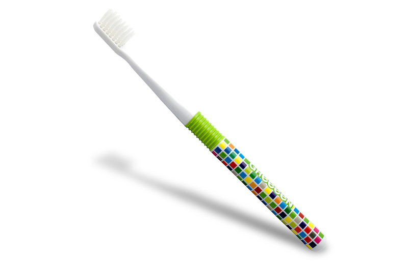 【日本製】歯ブラシ GReeeeN ハブラシ 白（HIDE）6本 010B561