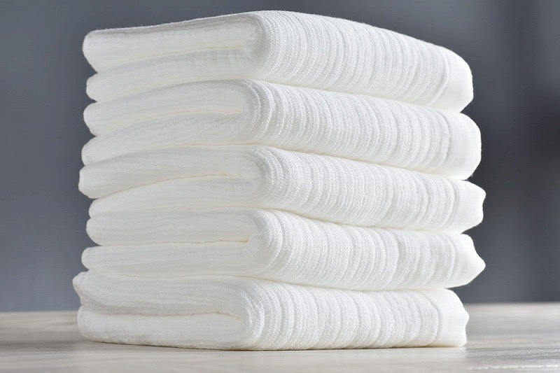 ふわふわガーゼフェイスタオル5枚セット 015B001