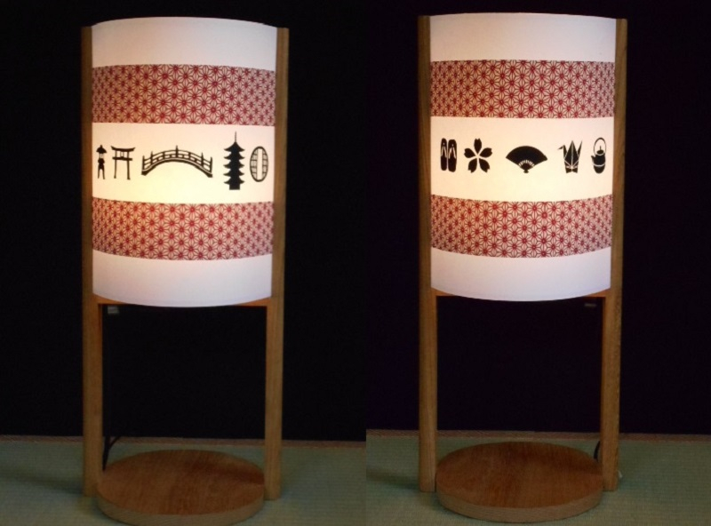 着物生地で作ったおしゃれな行灯 日本の文化【あんどん 工芸品 和風 置物 壁飾り インテリア】 030D060