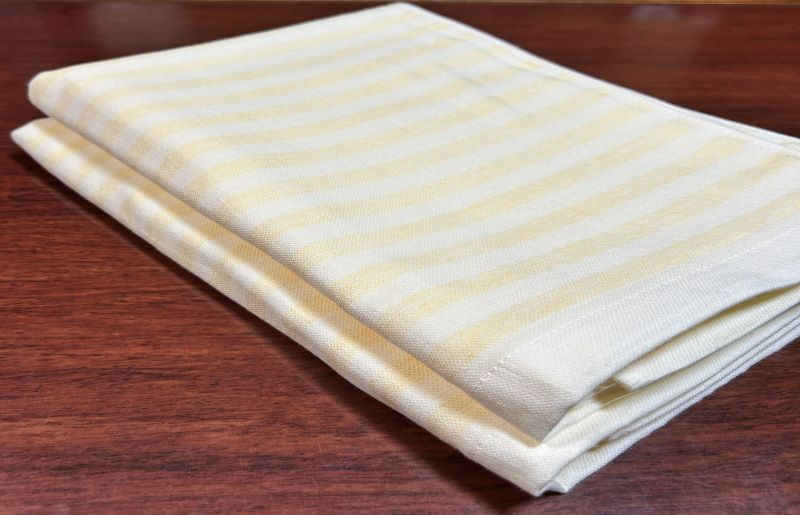 国内製造 ガーゼバスタオル 2枚（イエロー）薄手 60×120cm【泉州タオル 国産 吸水 普段使い シンプル 日用品】 099H1454