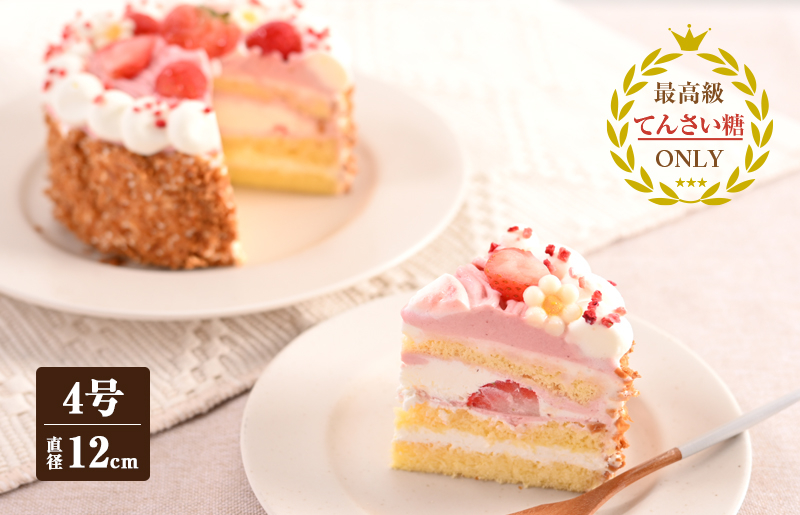 いちごのモンブラン （冷凍ケーキ） 12cm×1台【洋菓子 スイーツ おやつ てんさい糖 冷凍ケーキ】 099H2826