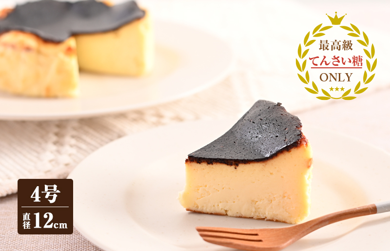 バスクチーズ （冷凍ケーキ）12cm×1台【洋菓子 スイーツ おやつ てんさい糖 冷凍ケーキ】 099H2830