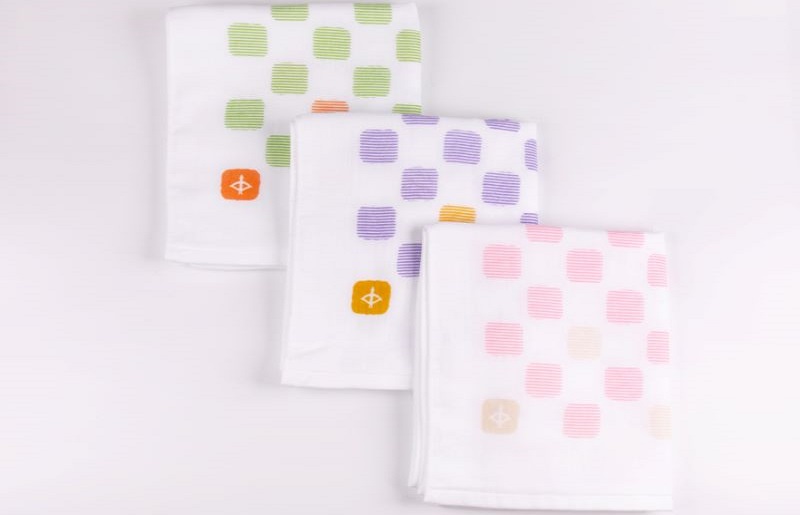 【スピード発送】JAPAN madeガーゼタオル 3枚セット(市松)【泉州タオル 国産 吸水 普段使い シンプル 日用品】 099H332