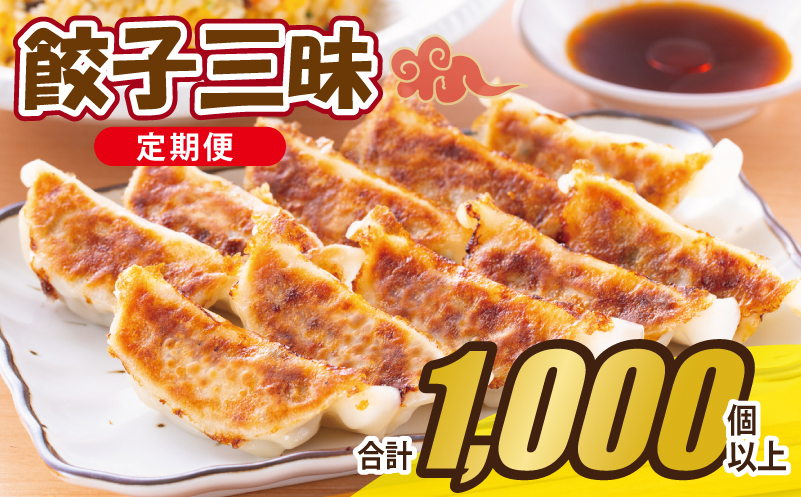 【合計1000個以上】餃子三昧 定期便 88個×12回【自家製 薄皮 手作り ぎょうざ 惣菜 毎月配送】 099Z335