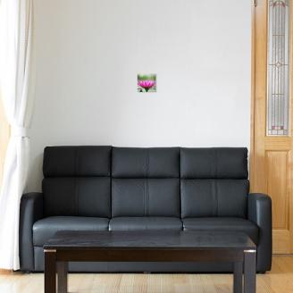 レザーフォトパネル 15cm×15cm【写真パネル オーダー 合成皮革製 手作業 インテリア】 099H011