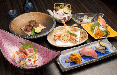 日本料理コースペアチケット 100F001