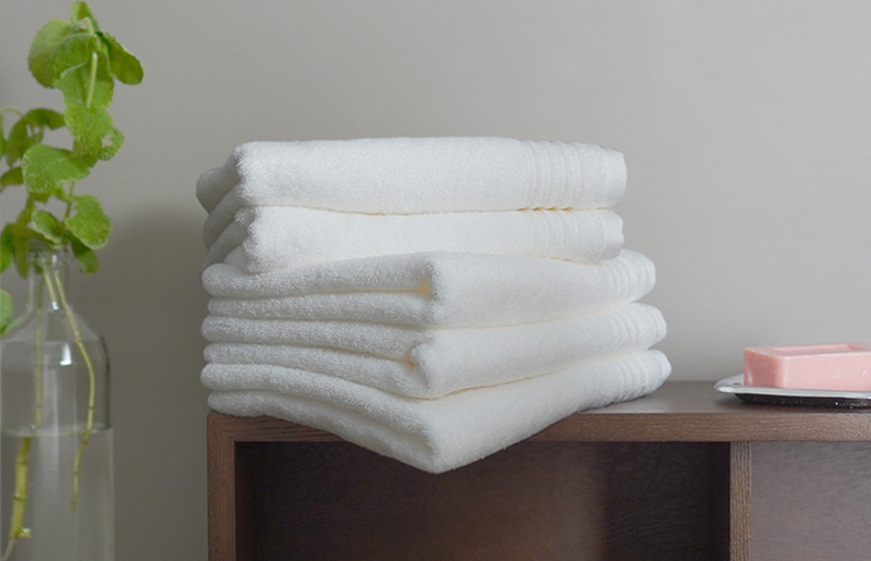 シルキータッチ フェイスタオル ホワイト5枚 G2076