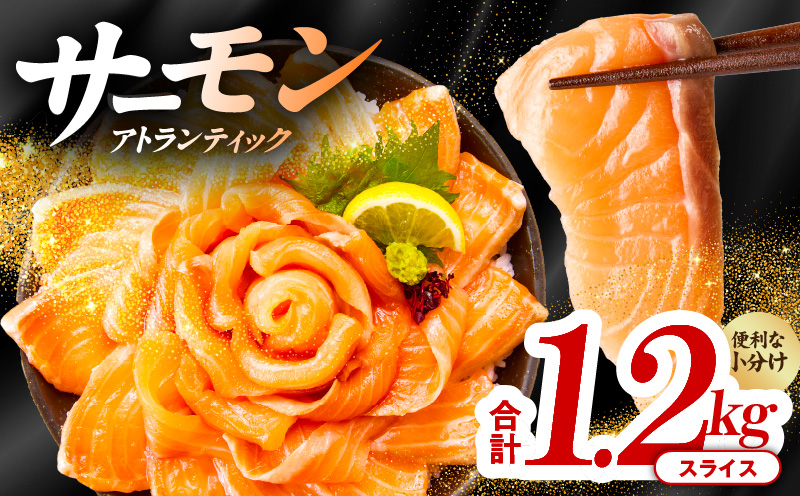 アトランティックサーモン 1.2kg（200g×6）訳あり サイズ不揃い 020C301