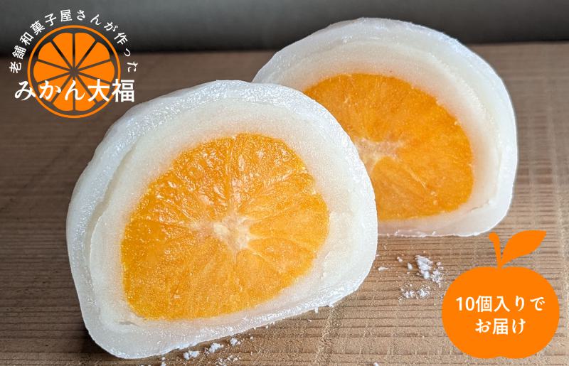 老舗和菓子屋さんのみかん大福 10個 015B564