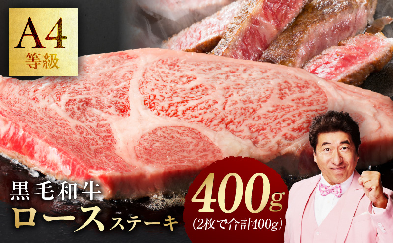 【氷温熟成×極味付け】黒毛和牛A4等級 ロースステーキ400g（2枚で合計400g） mrz0275