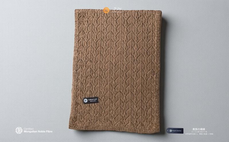『Noble Fibre』100％ヤク・マフラー メッシュ ベージュ【高級 おしゃれ ファッション カシミア より暖かい 防寒】 G3570