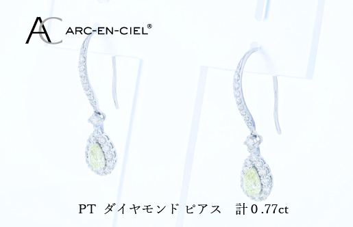 ARC-EN-CIEL PTダイヤピアス(計0.77ct) J067