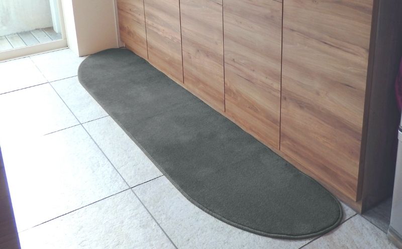 北欧風キッチンマット ラグマットタイプ 45×150cm ゆりかご型 スチール 抗菌防臭 SEK 織人しきもの屋工房 diw0021