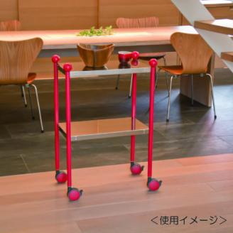 ステンレスワゴン・レッド