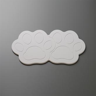 珪藻土では無い新素材　木材の様な新感覚　犬猫ペット用吸水プレート ダブルトレー